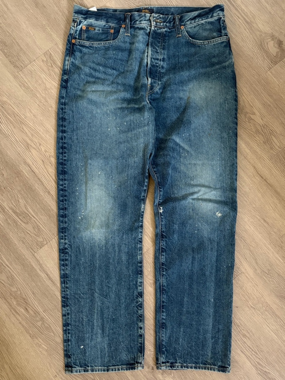 Ralph Lauren Men's Straight Blue Denim Jeans